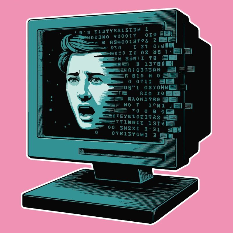 IA rétroglitch Retroglitch Computer Terror