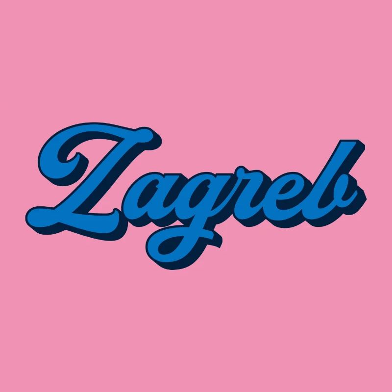 Zagreb Script Logo Style