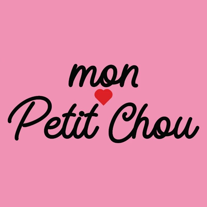 Mon Petit Chou Script Coeur