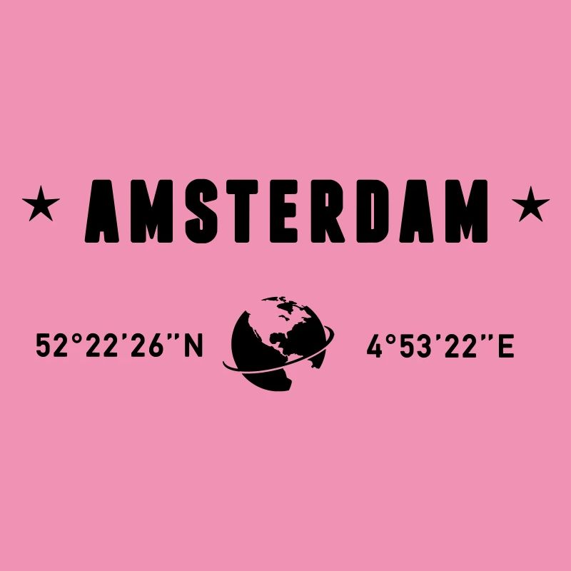 Amsterdam Netherlands Coordinates Gps Globe