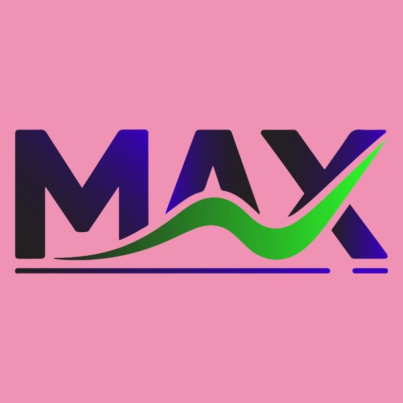 MAX Wave Gradient Logo Tee