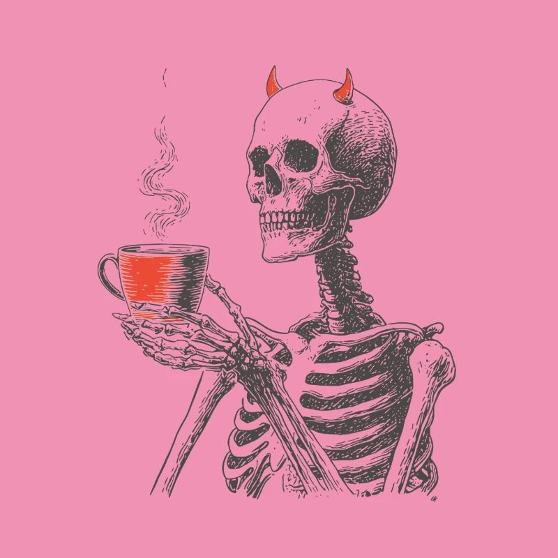 Devilish Coffee Skeleton