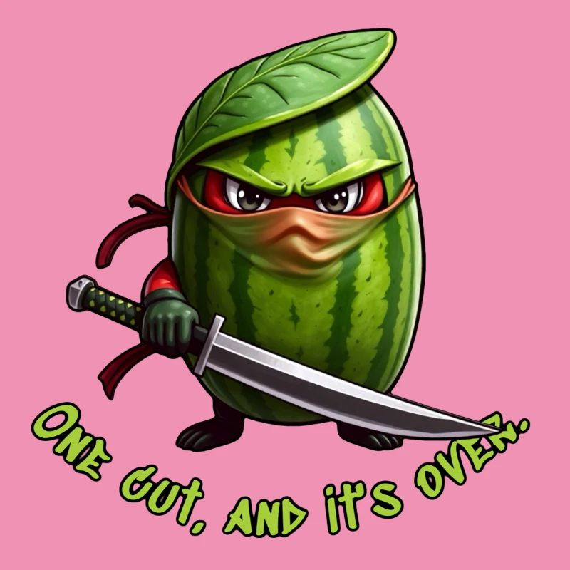 Ninja pastèque avec l’épée