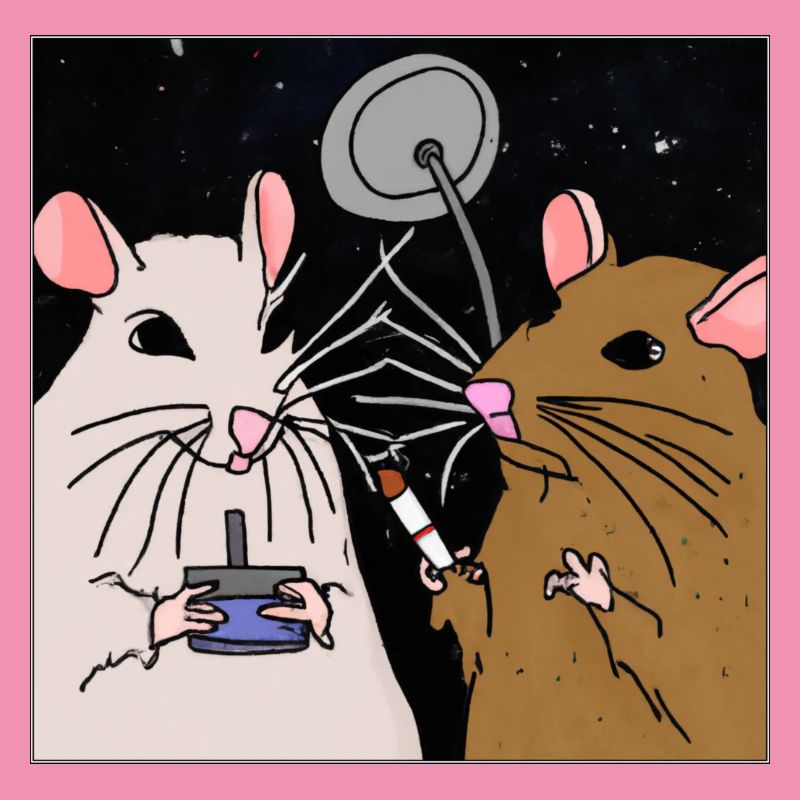 Fumer des rats dans l’espace.