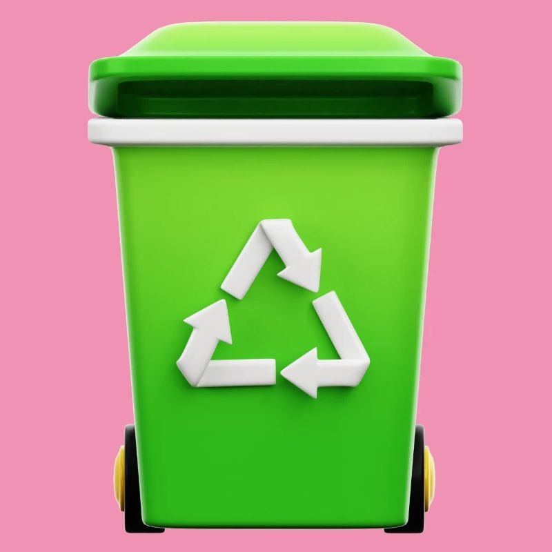 Recycling, bin, selective sorting