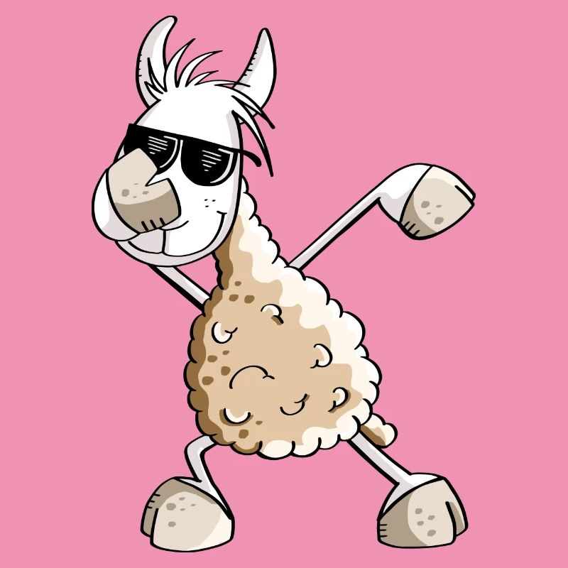 Cool Dab Dance Lama - Dabbing Alpaga - Comic Fun