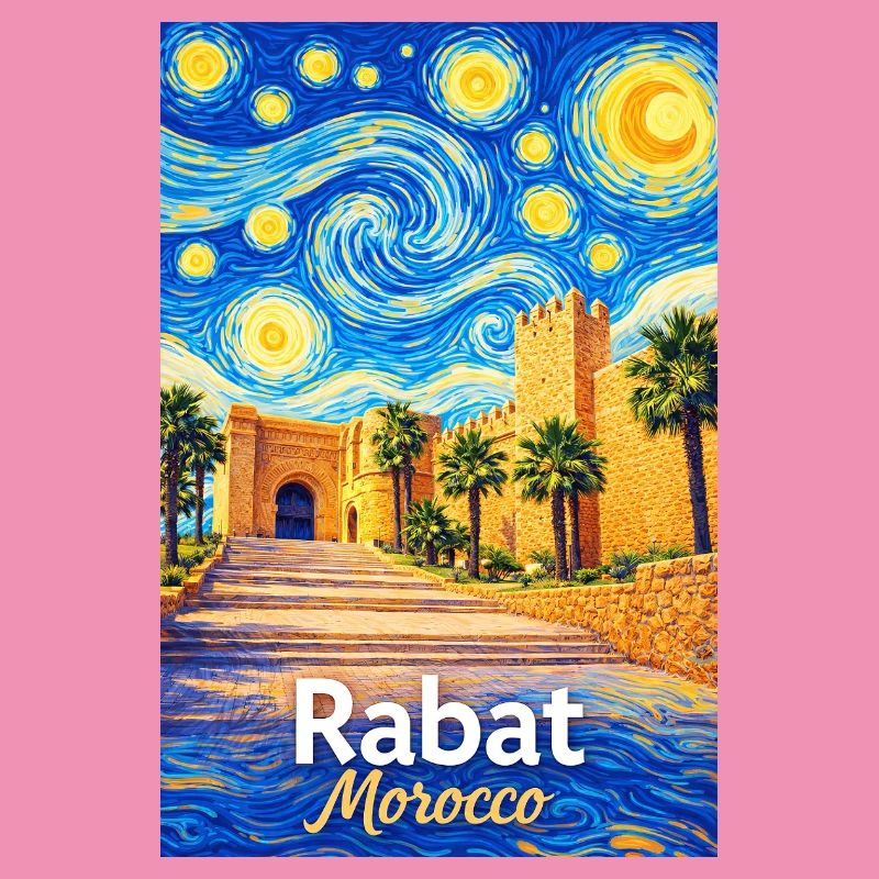 Rabat Morocco Starry Night