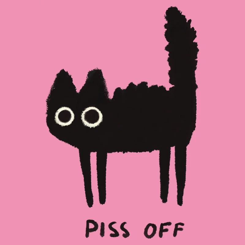 Grumpy Kitty Vibes - Laissez-moi tranquille