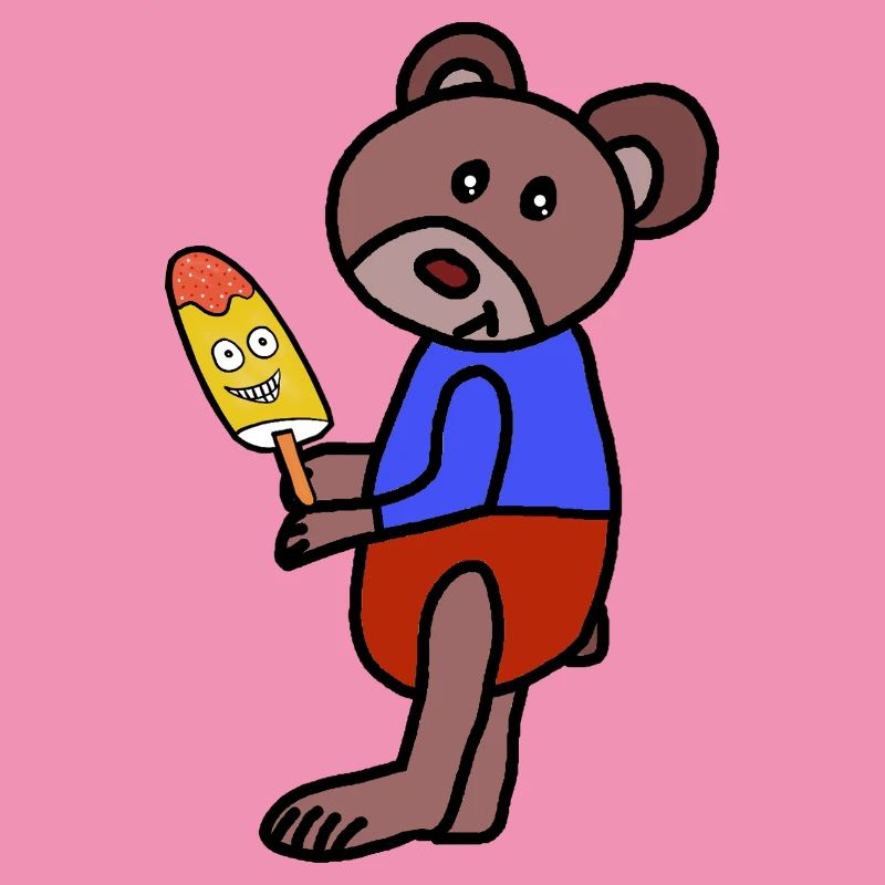 Bär Teddy  Eiskrem  Eis Kind