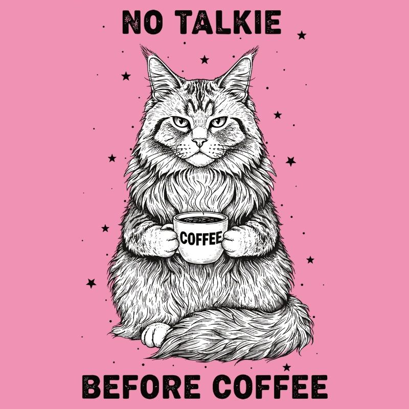 Pas de conversation devant un chat amateur de café