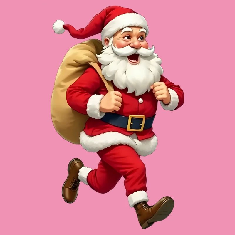 Weihnachtsmann läuft