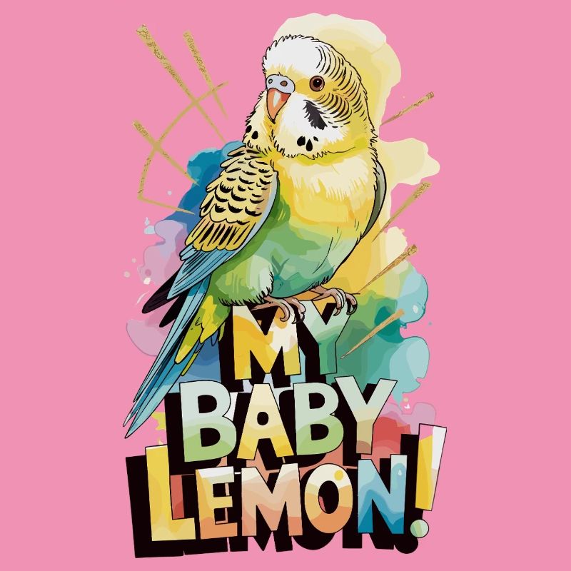Mon bébé perruche citron qui dit perruche colorée