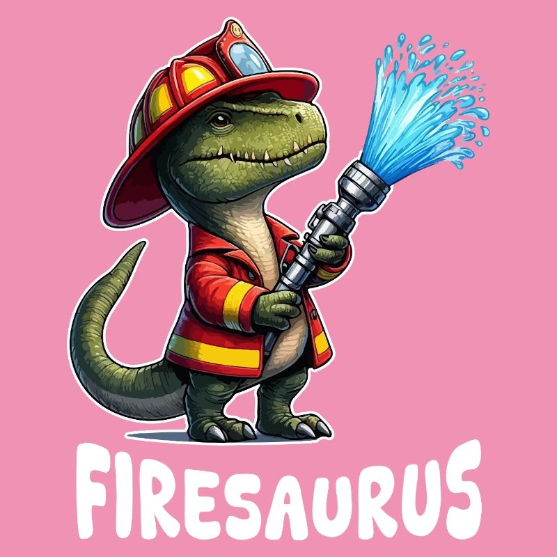 Firesaurus Firefighter Mascot