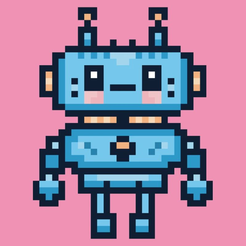 Pixel-Art-Roboter