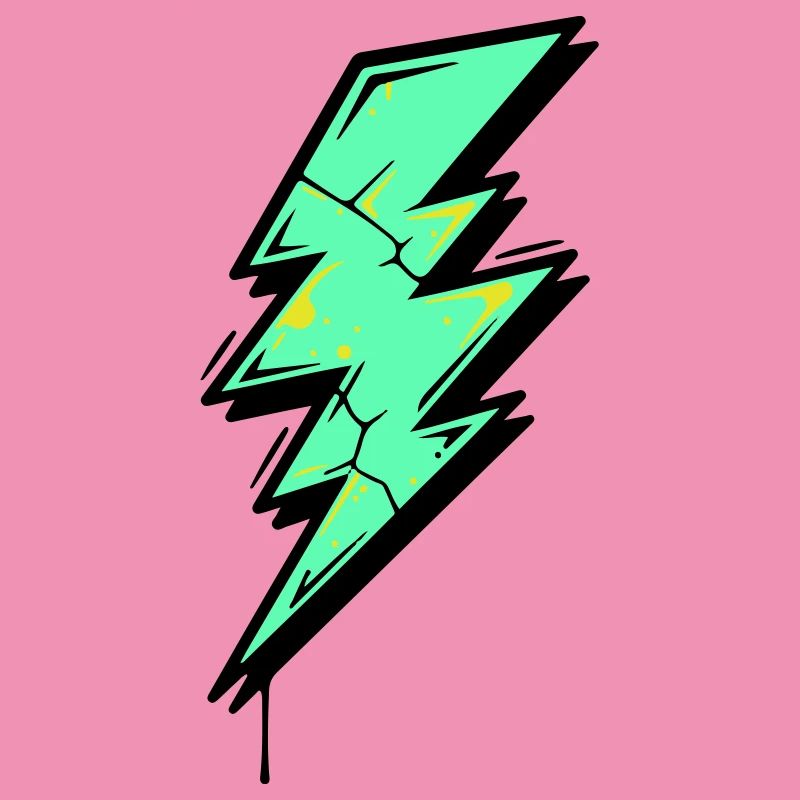 Style Éclair Éclair Abstrait