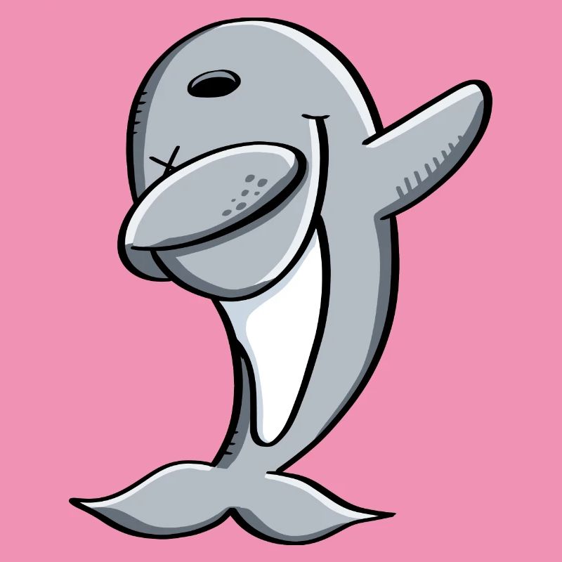 Delfin macht Dab Dance - Dabbing - Delphin - Comic