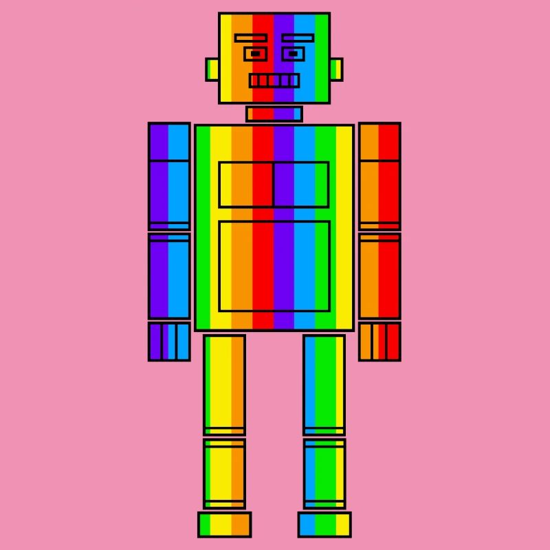 Regenbogen Roboter