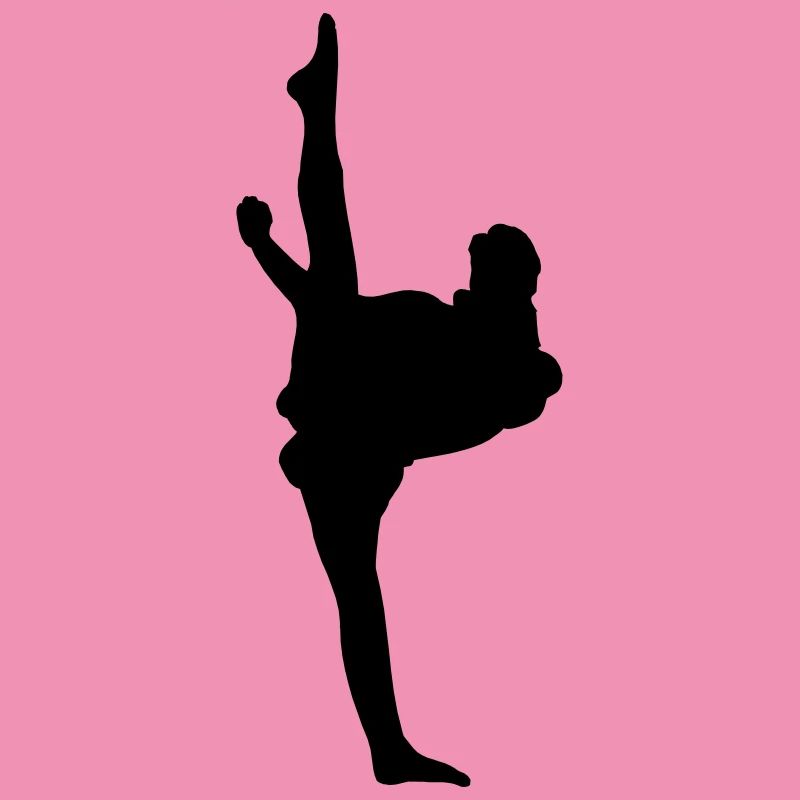Karate oder Taekwondo High Kick