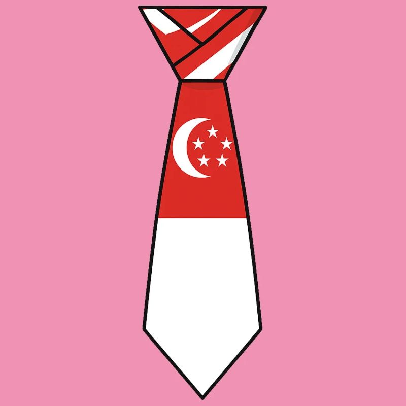 Cravate de Singapour – Conception du drapeau