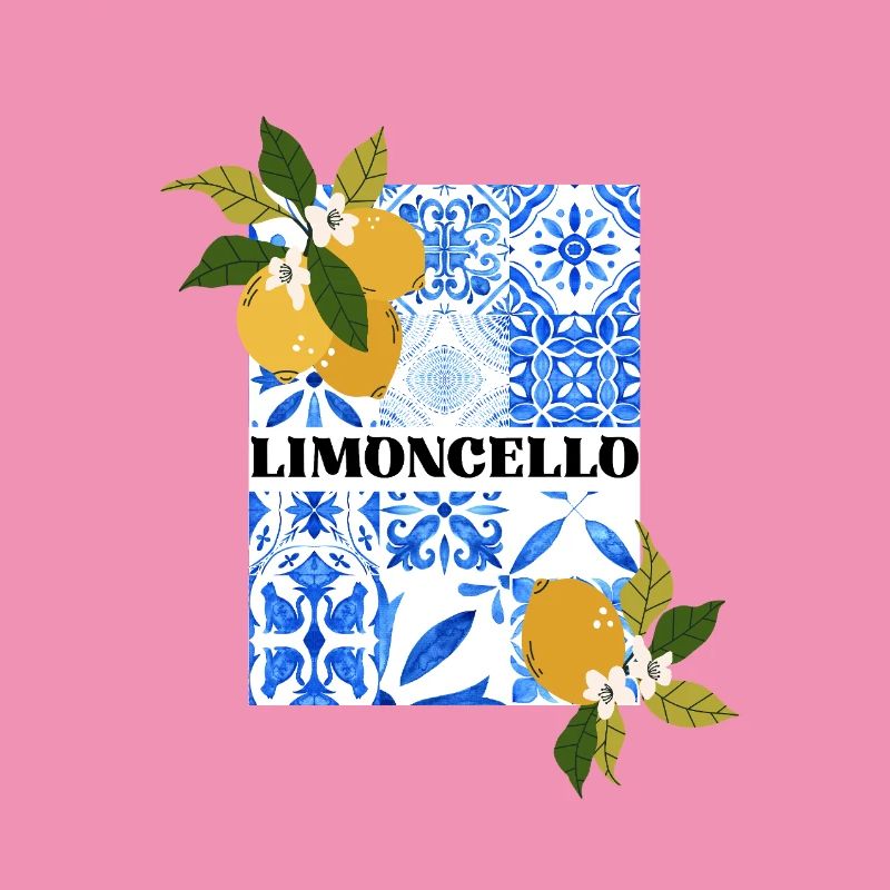 Limoncello – Citrus and Azulejo Pattern