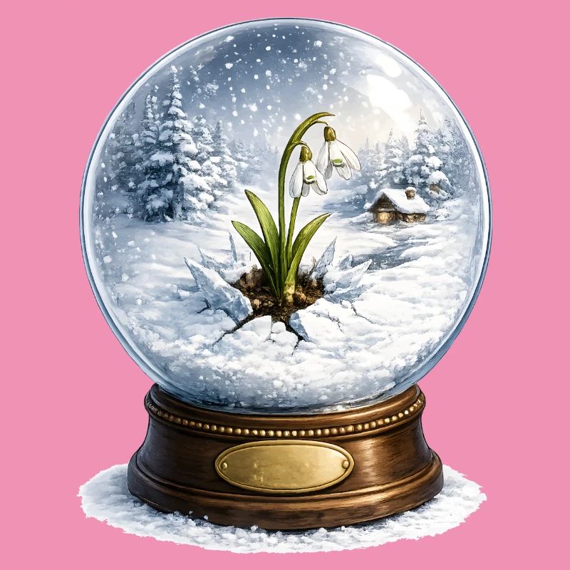 Snowdrop breaks through winter