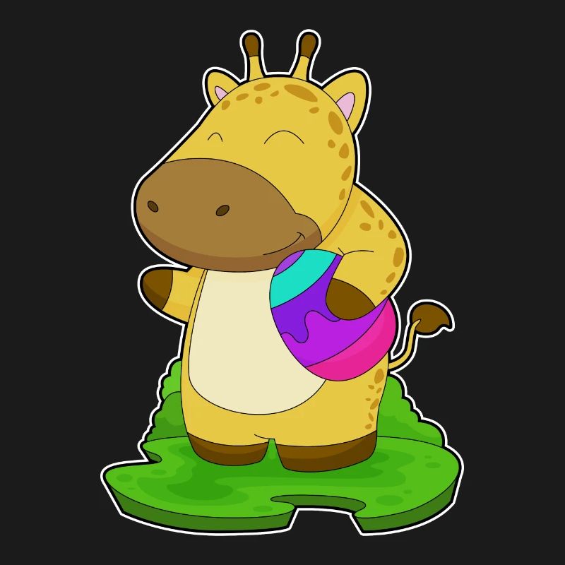 Giraffe Easter Easter Egg