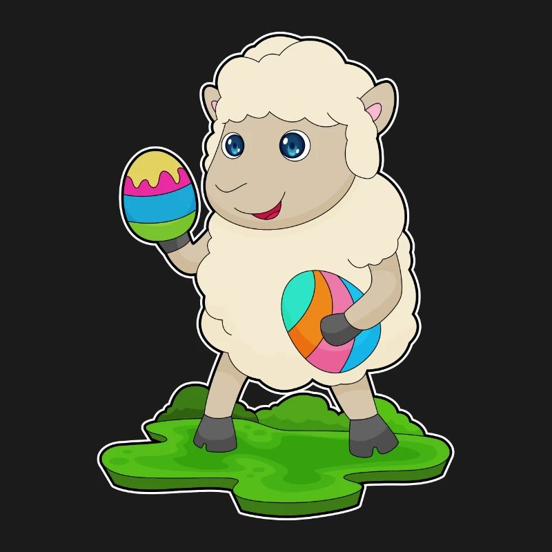 Sheep Easter Easter Eggs