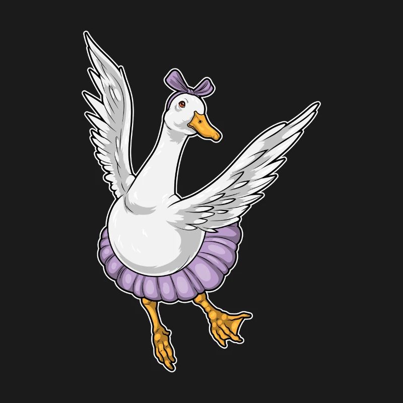 Canard Ballerine Ballet Danse