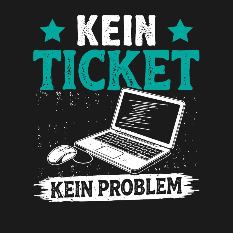 Nerd Computer NO TICKET NO PROBLEM FUNNY