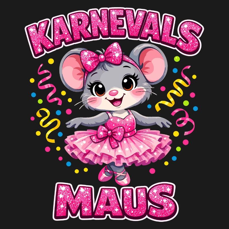 Karnevalsmaus Karneval Konfetti Geschenk