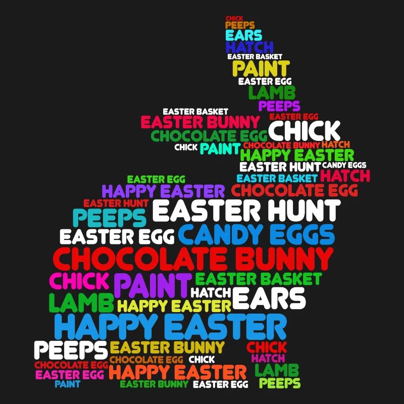 Easter bunny rabbit happy easter rabbit easter eggs