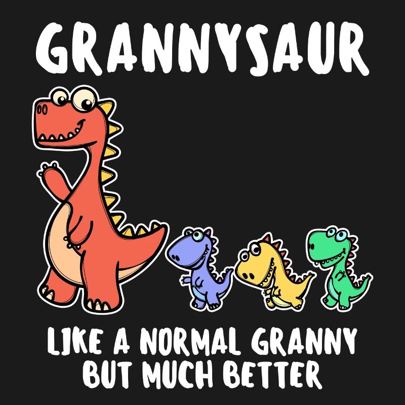 Oma Cool Statement Großmutter Dinosaurier