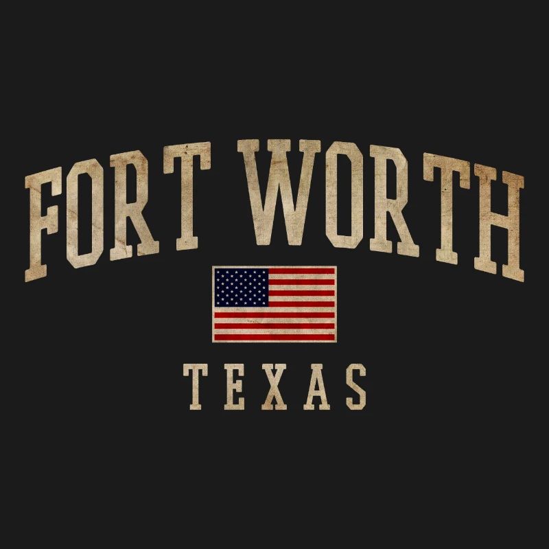 Drapeaux rustiques de Fort Worth, Texas