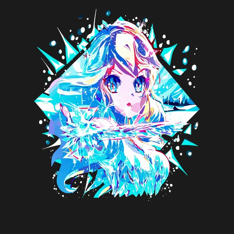 Anime Reine des neiges Princesse des glaces