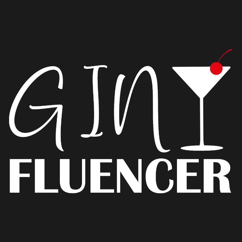 Ginfluencer Gin Statement Gin Drinker Saying