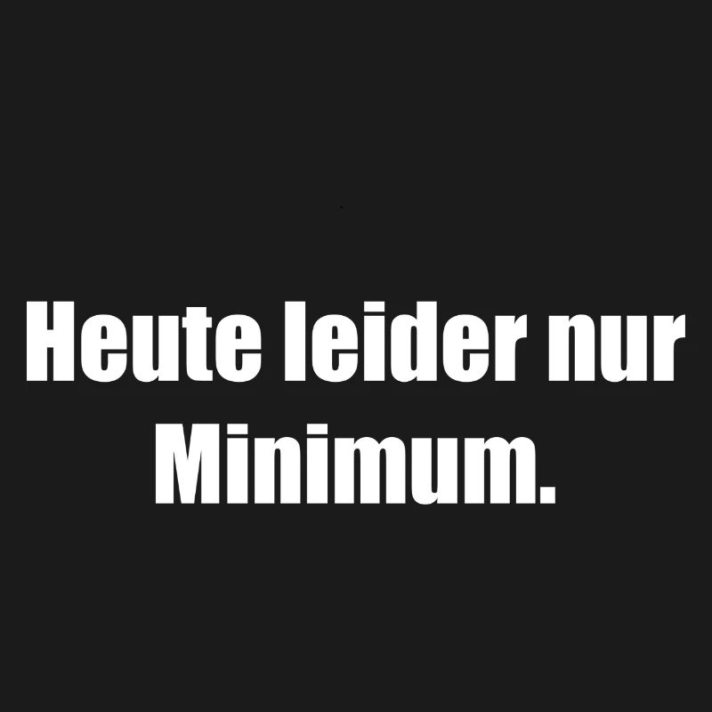 Unfortunately only a minimum today
