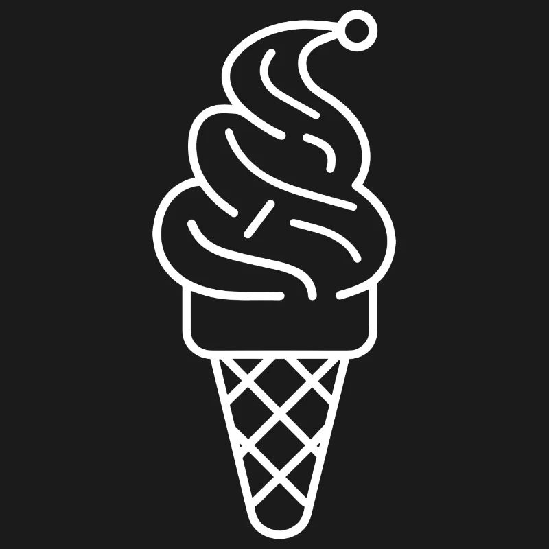 Cornet de crème glacée Dessin