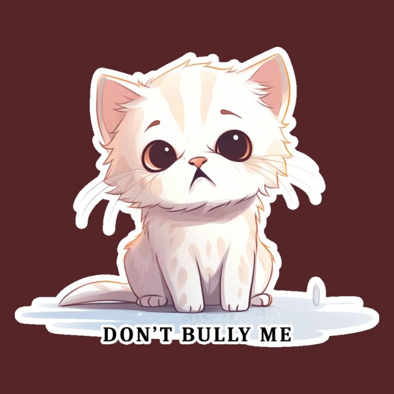 Don’t Bully Me - Chat mignon avec message