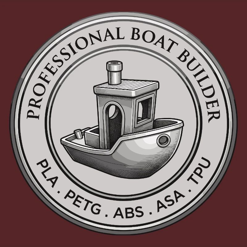 Constructeur professionnel de bateaux – Emblème d’impression 3D