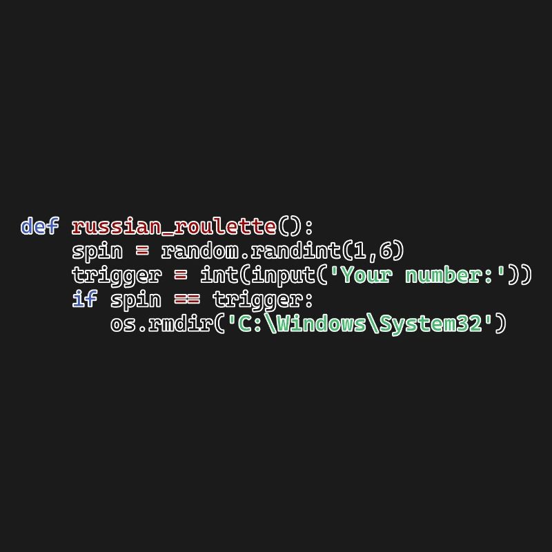 Roulette russe Python