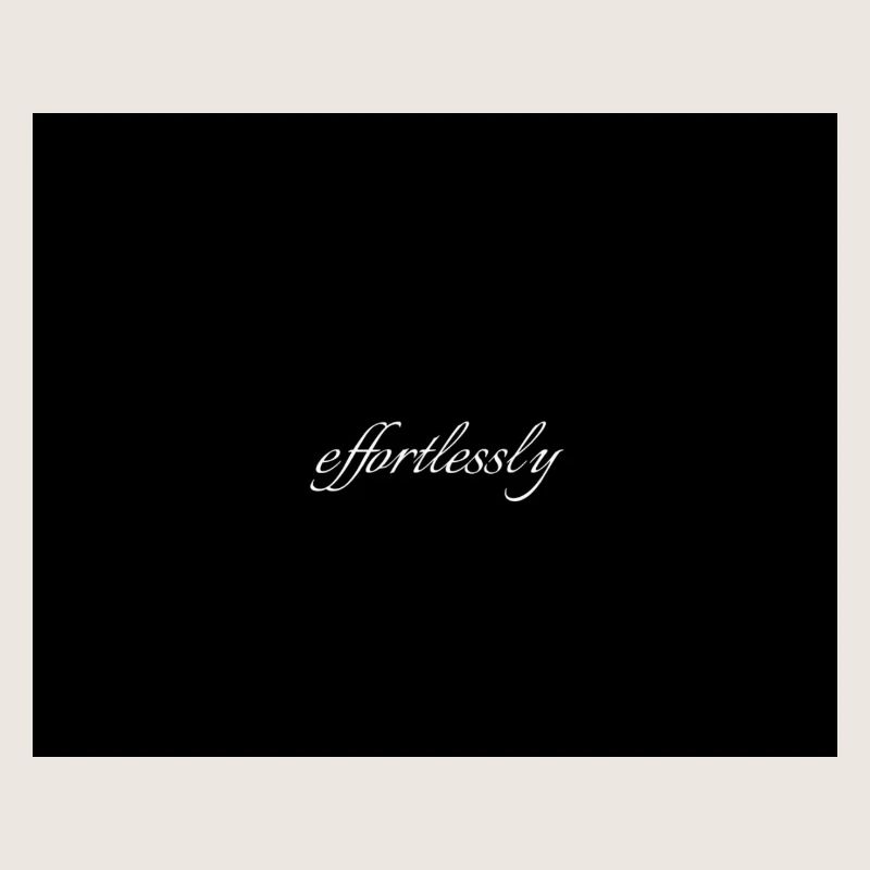 Effortlessly Elegant Script Typography