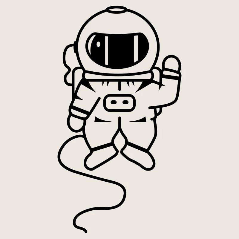 un astronaute dans l'espace