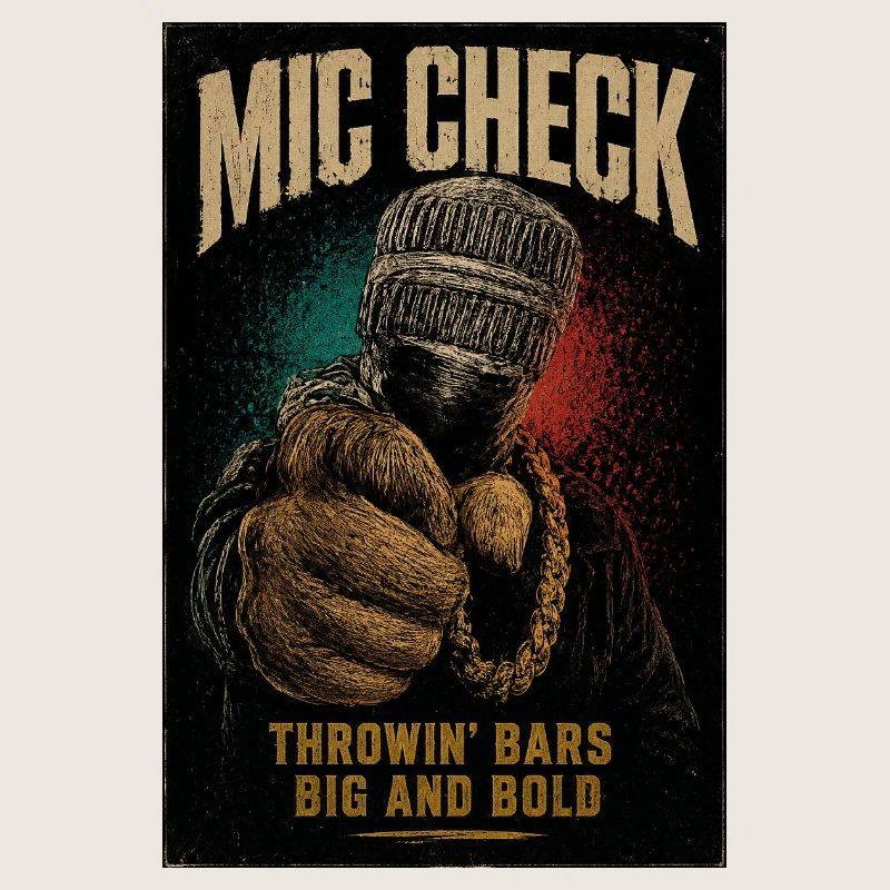 Mic Check Bold Throwin' Bars