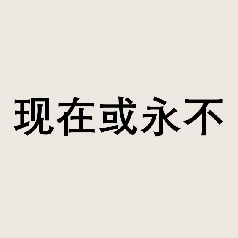 Jetzt oder nie auf chinesisch
