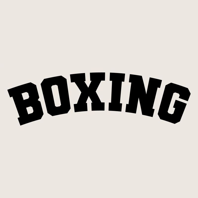 Boxe simple design lettrage