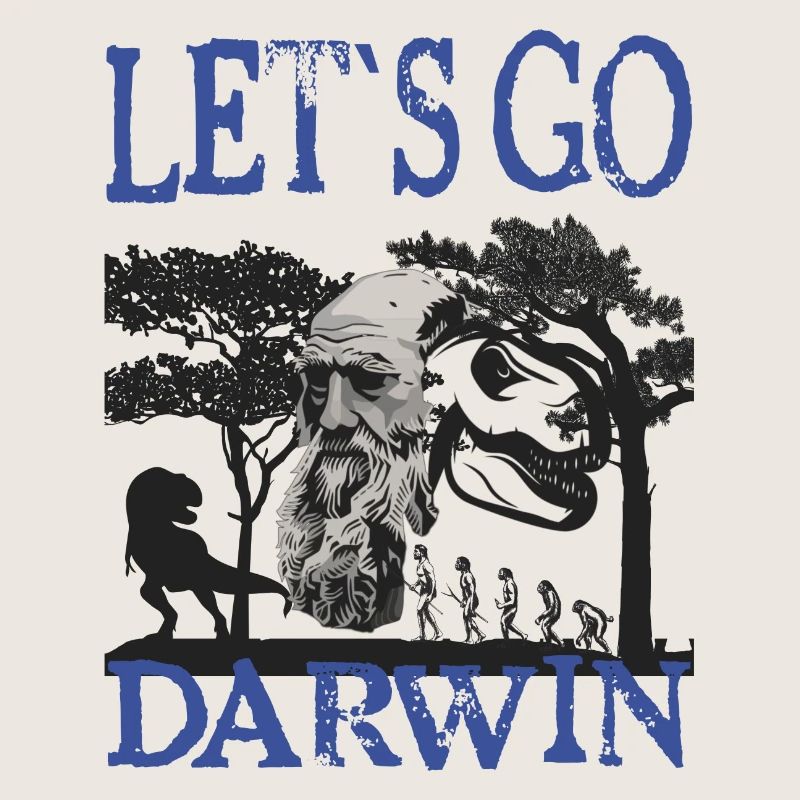 Idée cadeau textile Charles Darwin Evolution
