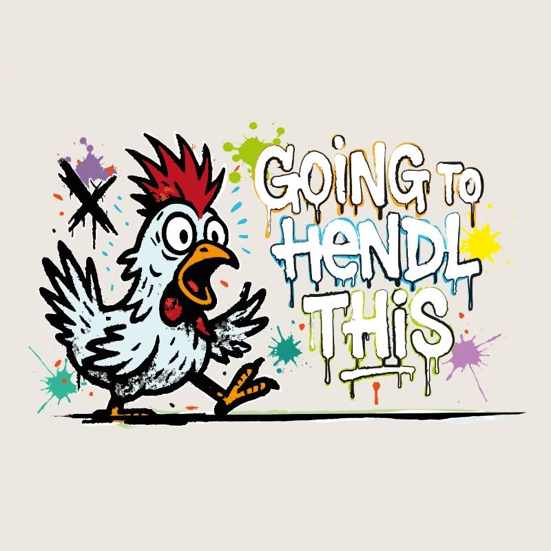 Going to Hendl This Graffiti Denglisch Spruch
