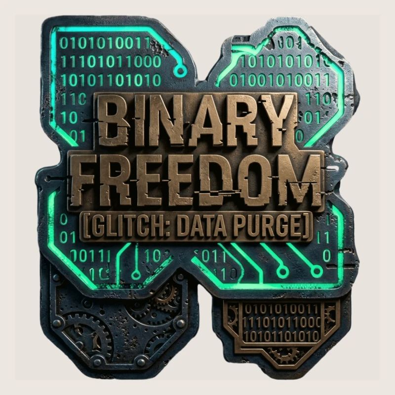 Binary Freedom Glitch Data Purge Sci-Fi