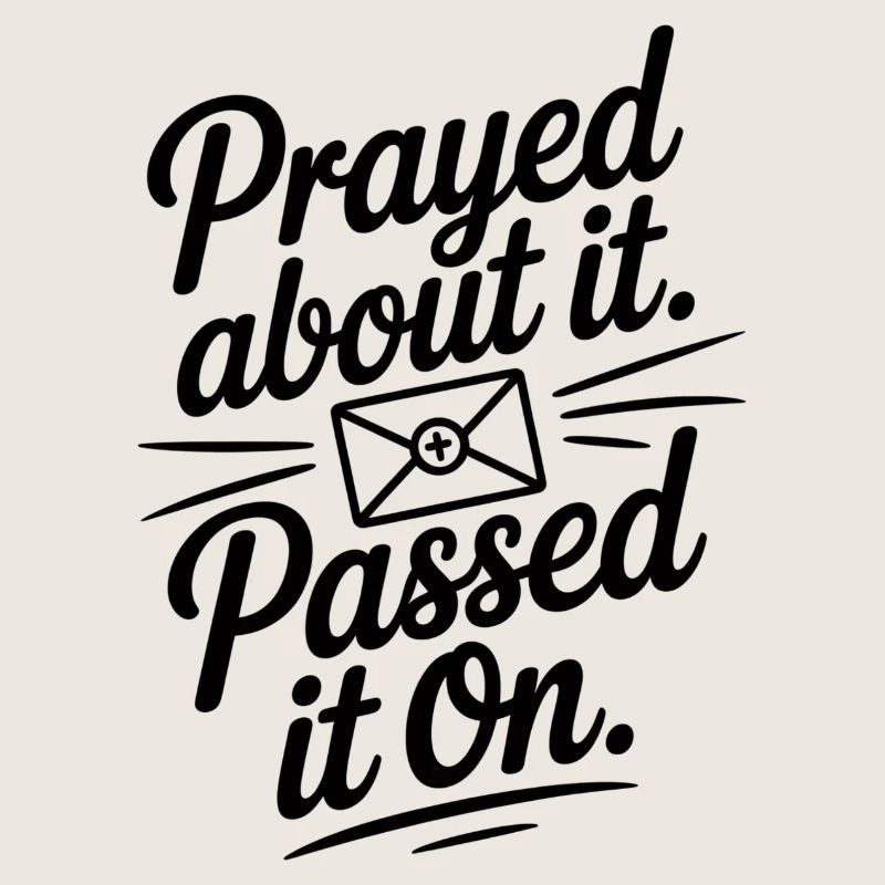 Prayed About It Passed It On Prayer