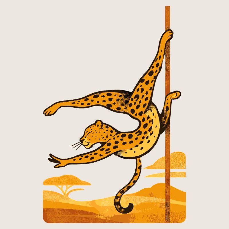 Pole dance Léopard Pole Dancer Cadeau